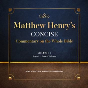 Audio CD Matthew Henry's Concise Commentary on the Whole Bible, Vol. 1: Genesis-Isaiah Book