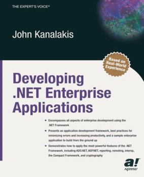 Paperback Developing .Net Enterprise Applications Book