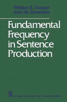 Paperback Fundamental Frequency in Sentence Production Book