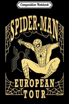 Paperback Composition Notebook: Marvel Spider-Man Far From Home European Tour Premium Journal/Notebook Blank Lined Ruled 6x9 100 Pages Book