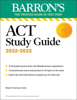 Paperback ACT Study Guide: With 4 Practice Tests Book