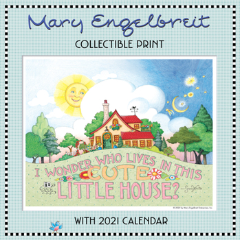 Calendar Mary Engelbreit 2021 Collectible Print with Wall Calendar Book