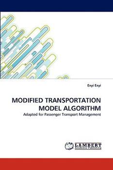 Paperback Modified Transportation Model Algorithm Book