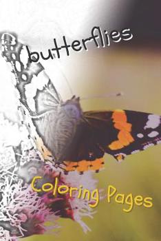 Paperback Butterfly Coloring Pages: Perfect Stress Relief! Book
