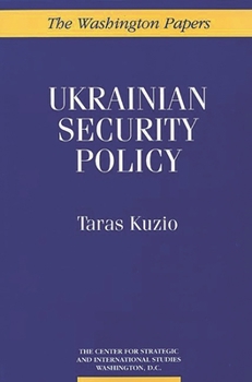 Paperback Ukrainian Security Policy Book