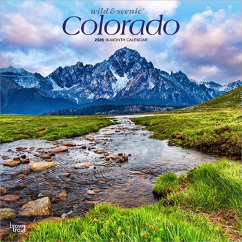 Calendar Colorado Wild & Scenic 2026 12 X 24 Inch (Hanging) Monthly Square Wall Calendar Plastic-Free Book