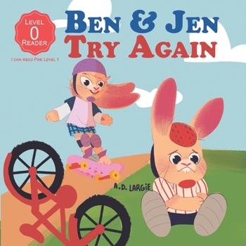 Paperback Ben & Jen: Try Again: I can read pre level 1 Book