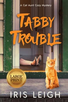 Paperback Tabby Trouble [Large Print] Book