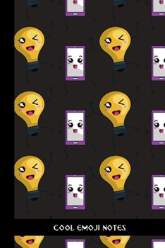 Paperback cool emoji notes: small lined Emoji Notebook / Travel Journal to write in (6'' x 9'') 120 pages Book