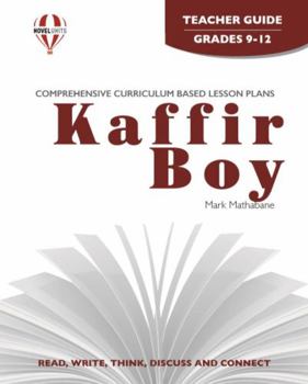 Paperback Kaffir Boy - Teacher Guide by Novel Units Book
