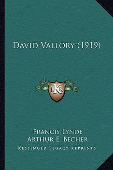 Paperback David Vallory (1919) Book