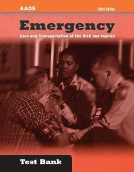 Paperback Emergency Care and Transportation of the Sick and Injured: Instructors' Testbank Book