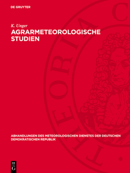 Hardcover Agrarmeteorologische Studien [German] Book