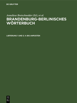 Hardcover A Bis Anpusten [German] Book