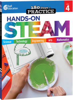 Paperback 180 Days(tm) Hands-On Steam for Grade 4: Practice, Assess, Diagnose Book