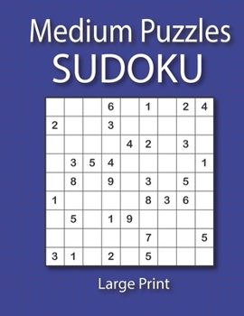 Paperback Medium Sudoku Puzzles Large Print: Medium Sudoku Puzzles Book with Answers for Adults and Kids [Large Print] Book