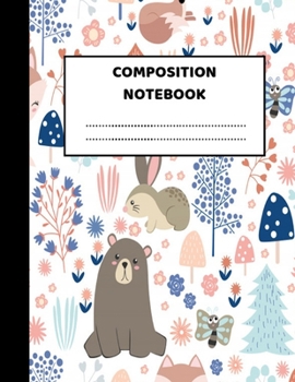 Paperback Composition Notebook: Pretty Wide Ruled Paper Notebook Journal - Cute Wide Blank Lined Workbook for Teens Kids Students Girls for Home Schoo Book