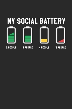 Paperback My Social Battery: Introvert People Dot Grid Journal, Diary, Notebook 6 x 9 inches with 120 Pages Book