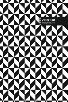 Paperback Affection Lifestyle Journal, Blank Write-in Notebook, Dotted Lines, Wide Ruled, Size (A5) 6 x 9 In (Black) Book