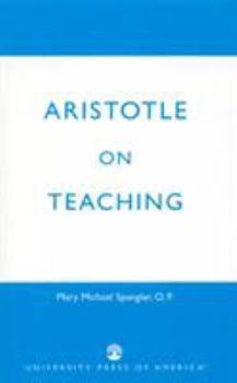 Hardcover Aristotle on Teaching Book