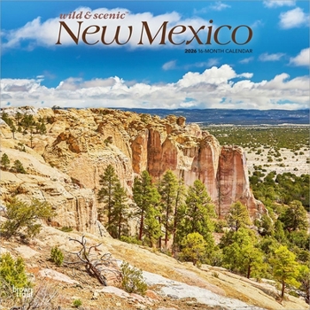 Calendar New Mexico Wild & Scenic 2026 12 X 24 Inch (Hanging) Monthly Square Wall Calendar Plastic-Free Book