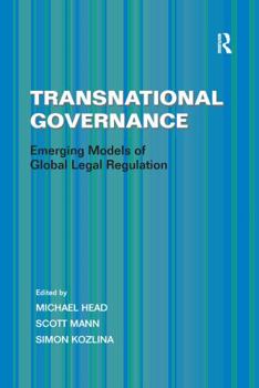 Paperback Transnational Governance: Emerging Models of Global Legal Regulation Book