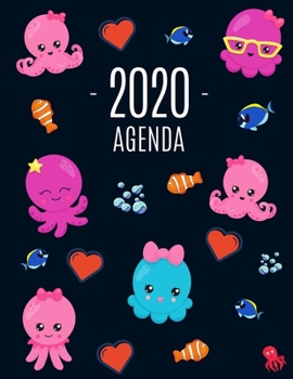Pulpo Agenda 2020: Planificador Semanal | 52 Semanas Enero a Diciembre 2020 (Spanish Edition)