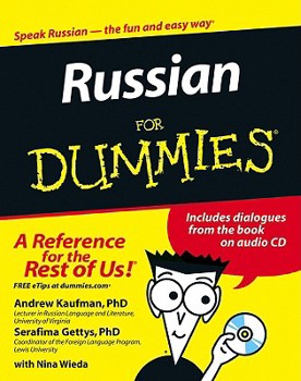 Paperback Russian for Dummies: [With CD] Book