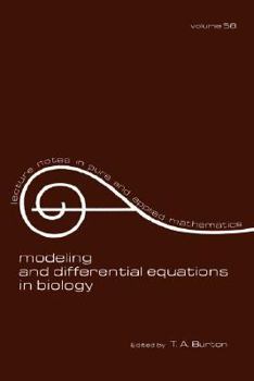 Paperback Modeling and Differential Equations in Biology Book