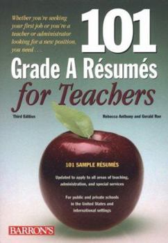 Paperback 101 Grade A Resumes for Teachers Book