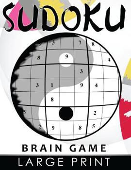 Paperback Sudoku Brain Game Large Print: Easy, Medium to Hard Level Puzzles for Adult Sulution inside [Large Print] Book