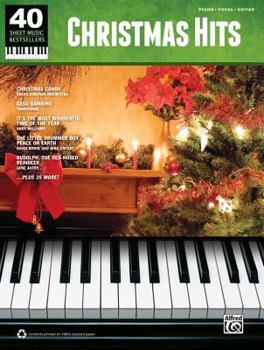 Paperback 40 Sheet Music Bestsellers -- Christmas Songs: Piano/Vocal/Guitar Book