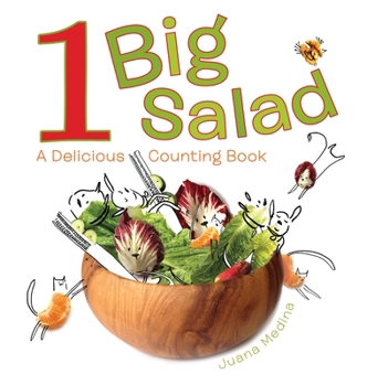 Hardcover 1 Big Salad: A Delicious Counting Book