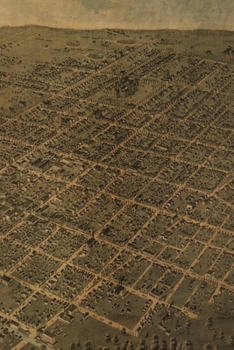 1872 Bird's Eye View Map of Colombus, Ohio - a Poetose Notebook / Journal / Diary (50 Pages/25 Sheets)