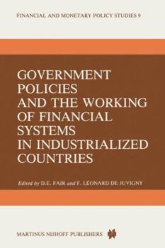 Paperback Government Policies and the Working of Financial Systems in Industrialized Countries Book