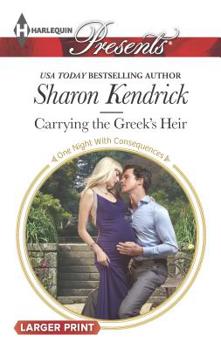 Mass Market Paperback Carrying the Greek's Heir [Large Print] Book