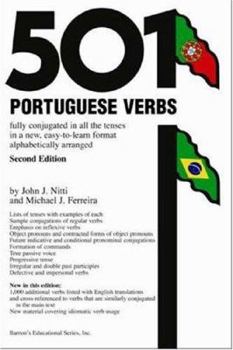 Paperback 501 Portuguese Verbs Book