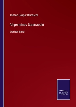 Paperback Allgemeines Staatsrecht: Zweiter Band [German] Book