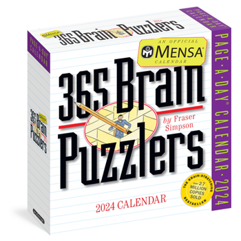 Calendar Mensa(r) 365 Brain Puzzlers Page-A-Day Calendar 2024: Word Puzzles, Logic Challenges, Number Problems, and More Book