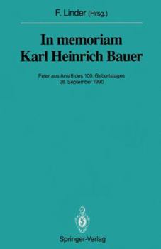In Memoriam Karl Heinrich Bauer