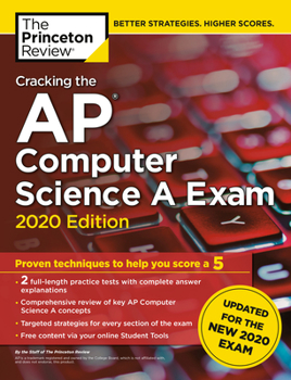 Paperback Cracking the AP Computer Science a Exam, 2020 Edition: Practice Tests & Prep for the New 2020 Exam Book