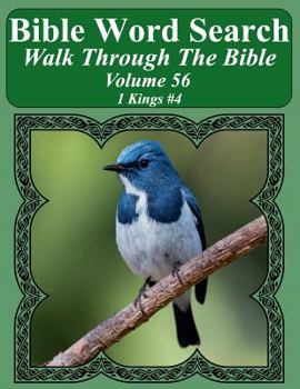 Paperback Bible Word Search Walk Through The Bible Volume 56: 1 Kings #4 Extra Large Print Book