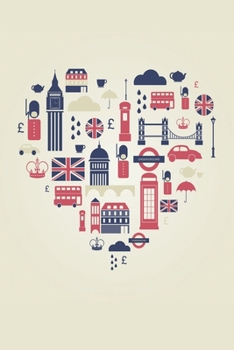 Notes: London / Medium Size Notebook with Lined Interior, Page Number and Daily Entry Ideal for Organization, Taking Notes, Journal, Diary, Daily Planner