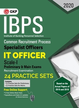 Paperback Ibps 2020: Specialist Officers - IT Officer Scale I (Preliminary & Mains) - 24 Practice Sets Book