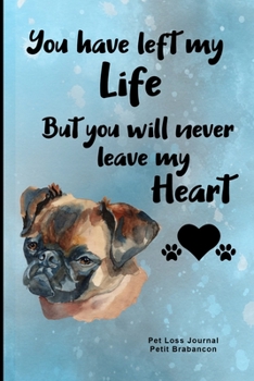 Pet Loss Journal Petit Brabancon: Guided Prompt Keepsake Workbook
