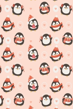 Notes: Christmas Penguins / Medium Size Notebook with Lined Interior, Page Number and Daily Entry Ideal for Organization, Taking Notes, Journal, Diary, Daily Planner