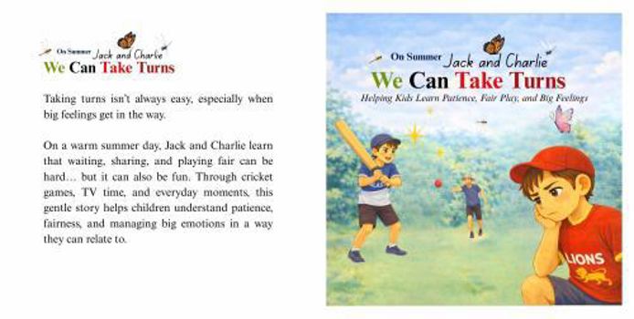 On Summer Jack and Charlie, We Can Take Turns: Social Story Book