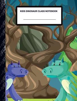 Paperback Kids Dinosaur Class Notebook: Boys' and Girls Fun Handwriting and Printing Practice Notebook for Grades K-2-3 Book