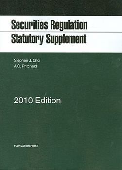 Paperback Securities Regulation Statutory Supplement, 2010 Book