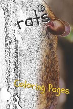 Paperback Rat Coloring Pages: Beautiful Rats Drawings for Kids and for Adults Relaxation Book